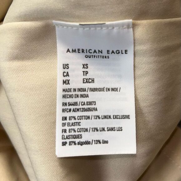 American Eagle Mini Dress Women's Colorful Vertical Striped with Pockets Size XS - Picture 7 of 7